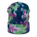 I Love Soft Porn Tie-dye beanie